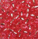 4mm Rocailles mit Silbereinzug