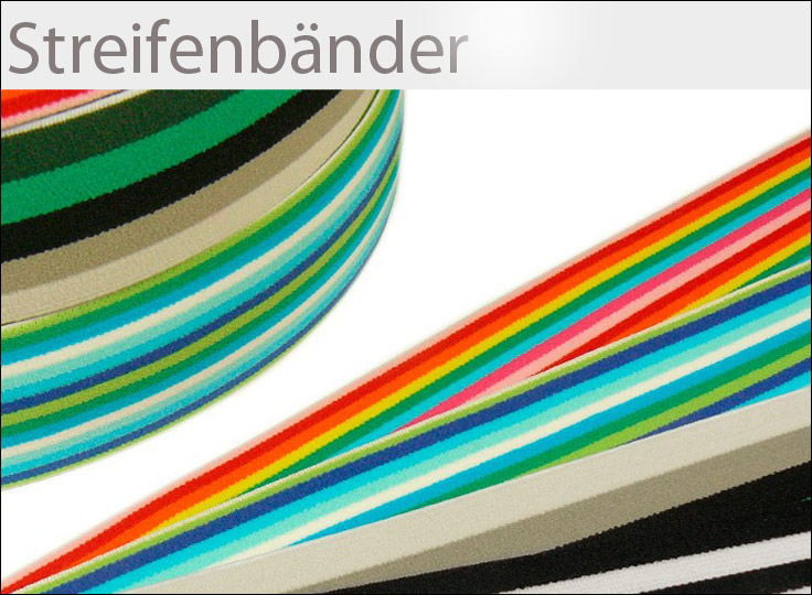 Streifen-Bänder - Borten / Bänder