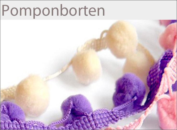 Pomponborten online kaufen auf paillettenshop.de