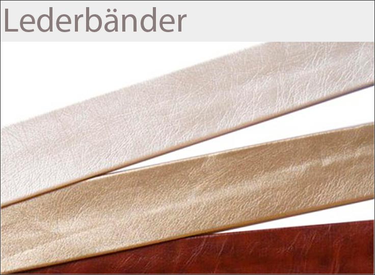 Lederbänder online kaufen auf paillettenshop.de