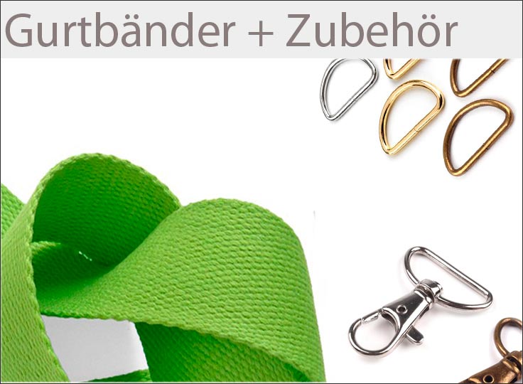 Gurtbänder online kaufen auf paillettenshop.de