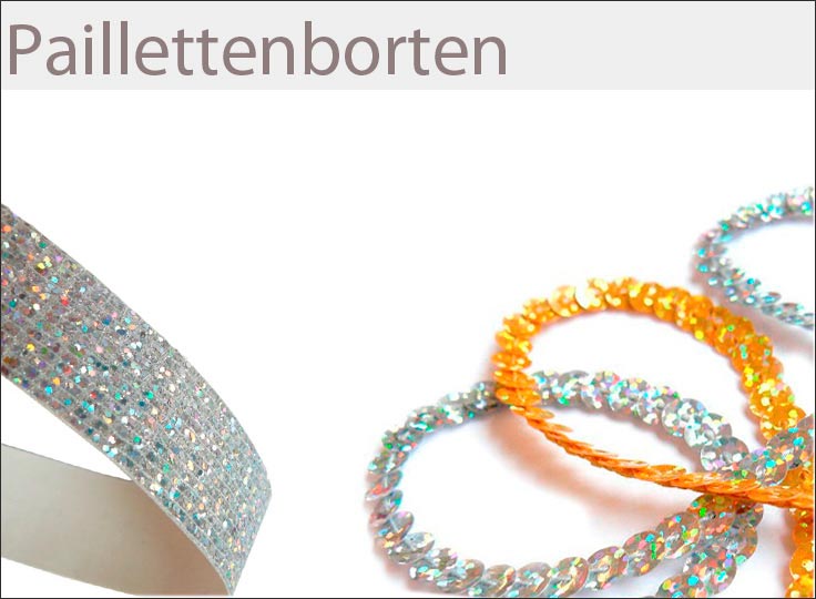 Paillettenborten online kaufen auf paillettenshop.de