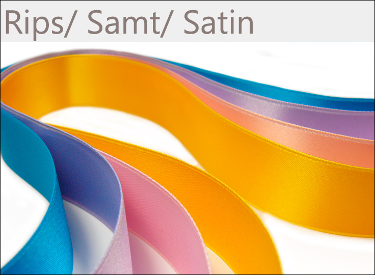Uni Satin-Rips-Samtbänder online kaufen auf paillettenshop.de