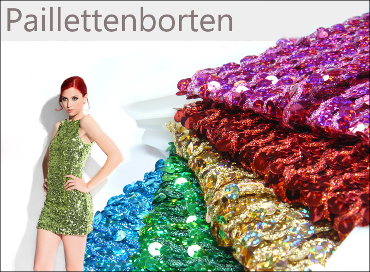 Paillettenborten online kaufen auf paillettenshop.de
