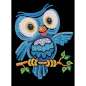 Preview: Sequin-Art Junior Paillettenbilder Eule Ozzy KSG1403