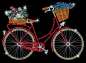 Preview: Sequin-Art Orange Paillettenbild Fahrrad 1716