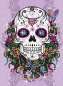 Preview: Sequin-Art Paillettenbilder Flower Skull 1824