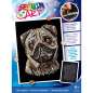Preview: Sequin-Art Original Paillettenbild Mops 1935