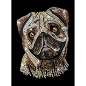 Preview: Sequin-Art Original Paillettenbild Mops 1935
