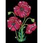 Preview: Sequin-Art Junior Paillettenbild Mohn 1936