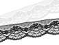 Preview: Spitze gebogt ca. 40mm paillettenshop