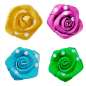 Preview: Satinrose "Pünktchen" ca.2cm - paillettenshop.de