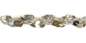 Preview: gebogte Paillettenborte mit Lurexband - silber