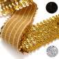 Preview: Elastische Paillettenborte  paillettenshop.de