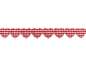 Preview: Herzborte "Vichy rot