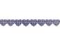 Preview: Herzborte "Vichy marineblau