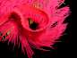 Preview: Offene NEON Kunstseiden-Franse detail