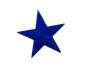 Preview: Stickmotiv Stern 4,5cm in blau