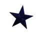 Preview: Stickmotiv Stern 4,5cm in marineblau