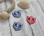 Preview: 2 Stück Stickmotiv "kleines Anker-Wappen" paillettenshop.de