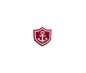 Preview: Stickmotiv "kleines Anker-Wappen" - rot