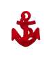 Preview: Stickmotiv Anker - rot