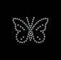 Preview: Strassmotiv Schmetterling  paillettenshop.de