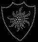 Preview: Strass-/Nietenmotiv "Edelweiss-Emblem"