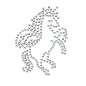 Preview: Strassmotiv "Kleines Einhorn" 7x5cm