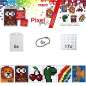 Preview: Pixel Spaß Bastel Set 3 Schlüsselanhänger 90014-63501