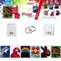 Preview: Pixel Spaß Bastel Set 4 Schlüsselanhänger 90011-63501