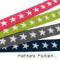 Preview: Gummiband "Sterne" 20mm paillettenshop.de