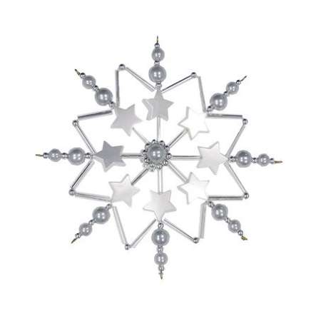 Bastelset Sternenzauber 12cm grau-silber 0142-12465