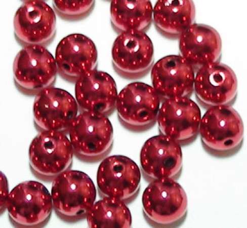 Metallic-Perle 6mm rot