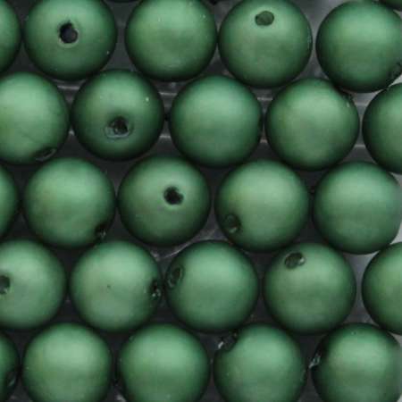 Wachsperlen 4mm grün matt 0820-04064