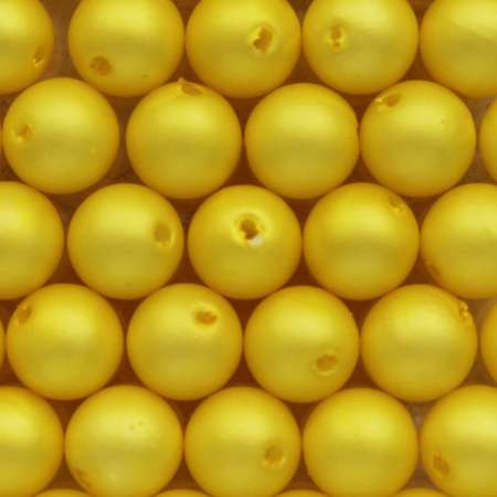 Wachsperlen 6mm gelb matt 0820-06004
