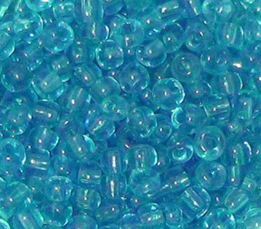 Rocailles 2,6mm transparent türkis