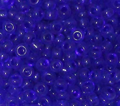 Rocailles 2,6mm transparent dunkelblau