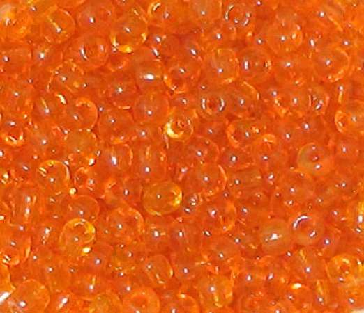 Rocailles 2,6mm transparent orange