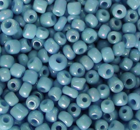 Rocailles 2,6mm opak gelüstert hellblau