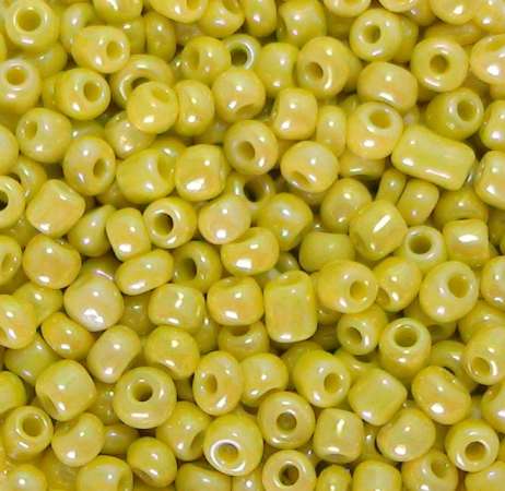 Rocailles 2mm opak gelüstert gelb