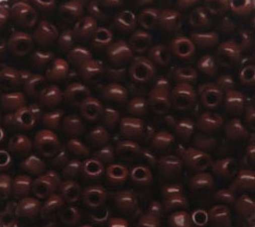 Rocailles 2,6mm opak dunkelbraun
