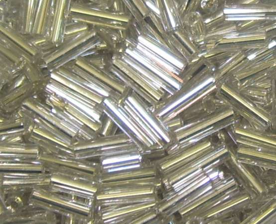Glasstifte  7mm silber mit Silbereinzug