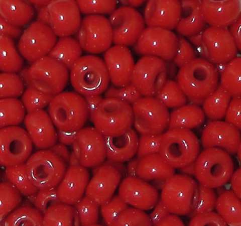 Indianerperlen 4,5mm rot