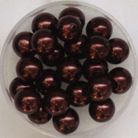 Renaissance Glaswachsperlen 8mm nougat Wachsperlen Perlen Schmuckperlen