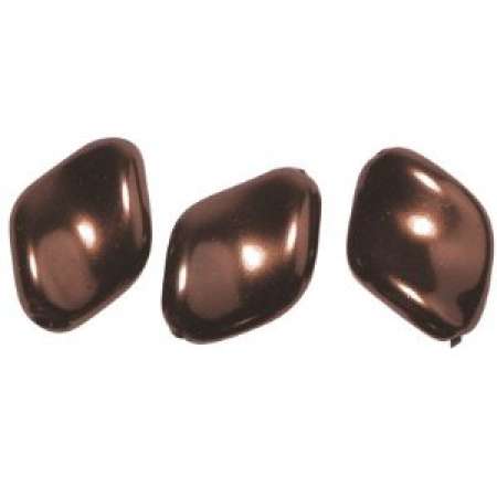 Renaissance-Chips 19x13mm nougat Wachsperlen Perlen Schmuckperlen