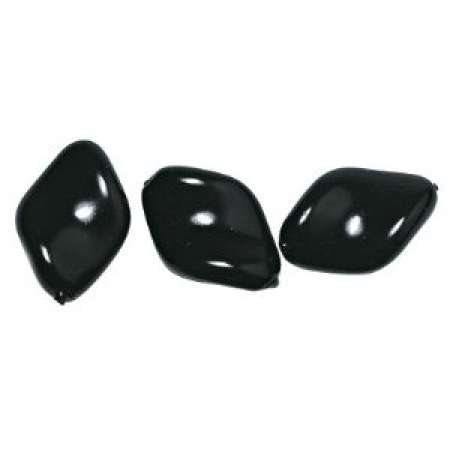 Renaissance-Chips 19x13mm schwarz Wachsperlen Perlen Schmuckperlen