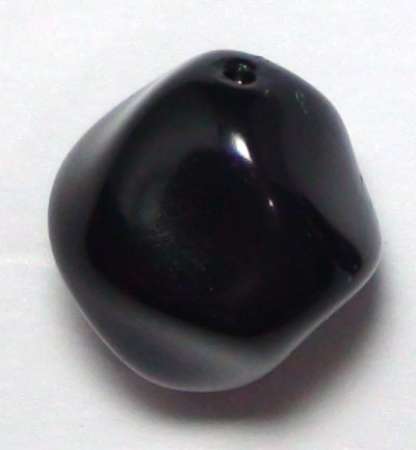 Renaissance-Perle 17mm schwarz Wachsperlen Perlen Schmuckperlen