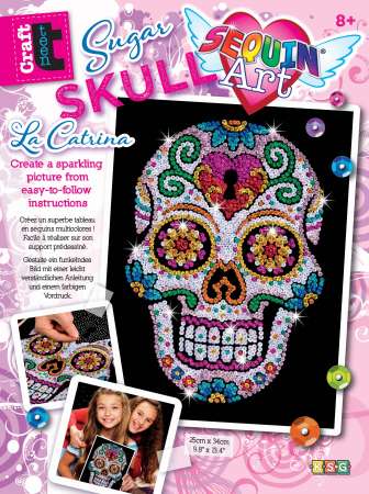 Sequin-Art Paillettenbilder Sugar Skull 1613