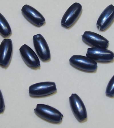 Wachsoliven 6x3mm dunkelblau